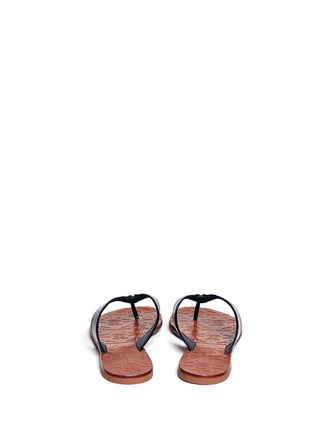 Back View - Click To Enlarge - TORY BURCH - Thora 2 patent leather flip-flops