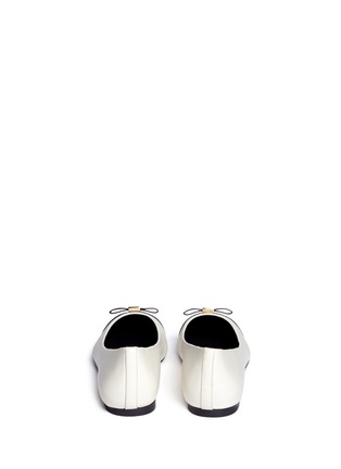 Back View - Click To Enlarge - TORY BURCH - Hugo contrast toe cap point-toe flats