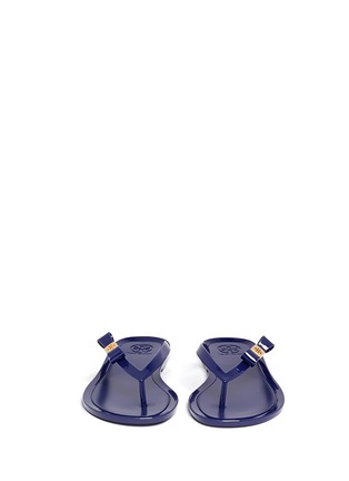 Figure View - Click To Enlarge - TORY BURCH - Michaela bow jelly flip-flops