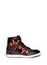 Main View - Click To Enlarge - JIMMY CHOO - 'Tokyo' neon patent leather and lace sneakers