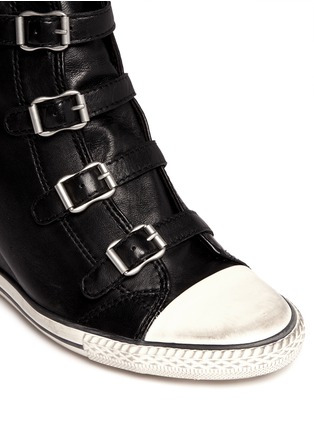 Detail View - Click To Enlarge - ASH - Eagle leather wedge sneakers