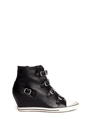 Main View - Click To Enlarge - ASH - Eagle leather wedge sneakers
