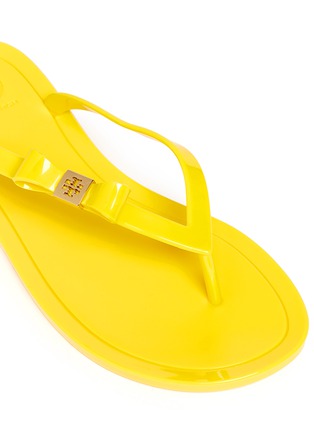Detail View - Click To Enlarge - TORY BURCH - Michaela bow jelly flip-flops