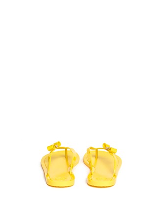Back View - Click To Enlarge - TORY BURCH - Michaela bow jelly flip-flops