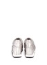 Back View - Click To Enlarge - ASH - Dean Metal leather wedge sneakers