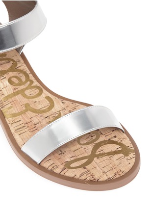Detail View - Click To Enlarge - SAM EDELMAN - Trina metallic leather sandals