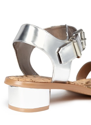 Detail View - Click To Enlarge - SAM EDELMAN - Trina metallic leather sandals
