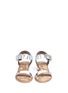 Figure View - Click To Enlarge - SAM EDELMAN - Trina metallic leather sandals