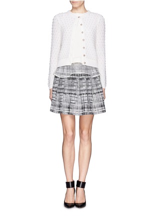 Figure View - Click To Enlarge - ALICE & OLIVIA - 'Kayla' check box pleat skirt