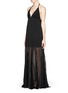 Figure View - Click To Enlarge - ALICE & OLIVIA - 'Murray' halter sheer maxi dress