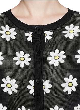 Detail View - Click To Enlarge - ALICE & OLIVIA - Daisy jacquard cardigan