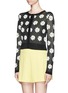 Front View - Click To Enlarge - ALICE & OLIVIA - Daisy jacquard cardigan