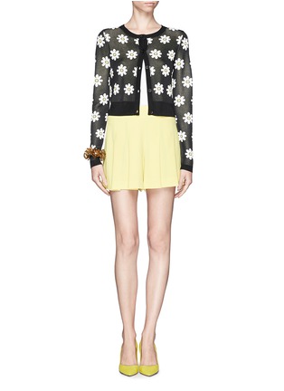 Figure View - Click To Enlarge - ALICE & OLIVIA - Daisy jacquard cardigan