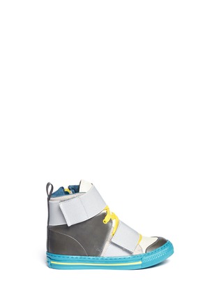 Main View - Click To Enlarge - STELLA MCCARTNEY - 'Archie' elastic band high top kids sneakers