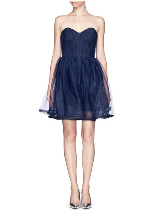 Main View - Click To Enlarge - ALICE & OLIVIA - "Landi" strapless tulle dress