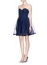Figure View - Click To Enlarge - ALICE & OLIVIA - "Landi" strapless tulle dress