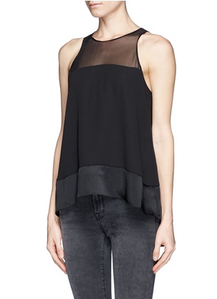 Front View - Click To Enlarge - ELIZABETH AND JAMES - Sheer silk tank top