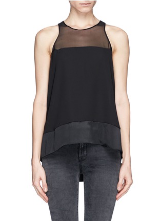 Main View - Click To Enlarge - ELIZABETH AND JAMES - Sheer silk tank top