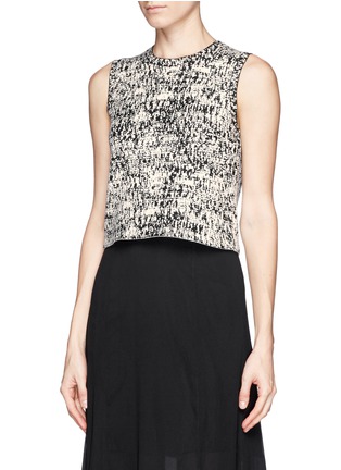 Front View - Click To Enlarge - THEORY - 'Breeta' pixel knit sleeveless top
