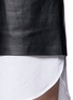 Detail View - Click To Enlarge - THEORY - Leather shift dress with detachable layer