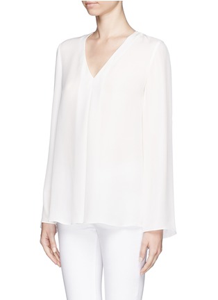 Front View - Click To Enlarge - THEORY - 'Trent' silk blouse
