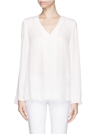 Main View - Click To Enlarge - THEORY - 'Trent' silk blouse