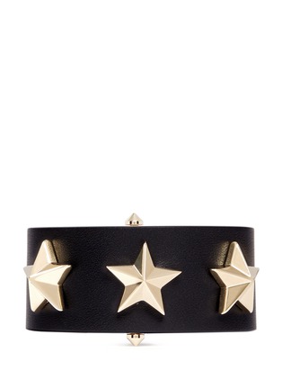 Main View - Click To Enlarge - GIVENCHY - Star stud leather bracelet