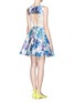 Figure View - Click To Enlarge - ALICE & OLIVIA - Foss lurex floral brocade fit-and-flare dress