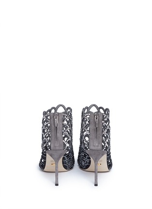 Back View - Click To Enlarge - SERGIO ROSSI - Mermaid dégradé rhinestone cage sandals