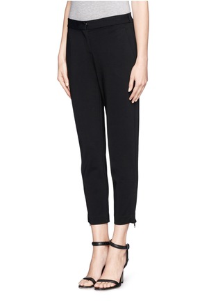 Front View - Click To Enlarge - THEORY - Scyler zip cuff crop pants
