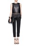 Figure View - Click To Enlarge - THEORY - Scyler zip cuff crop pants