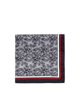 Main View - Click To Enlarge - GIVENCHY - Lace print silk scarf
