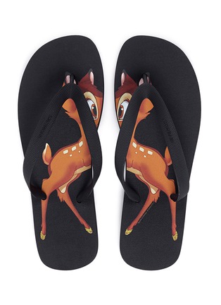 Detail View - Click To Enlarge - GIVENCHY - Bambi print flip flops