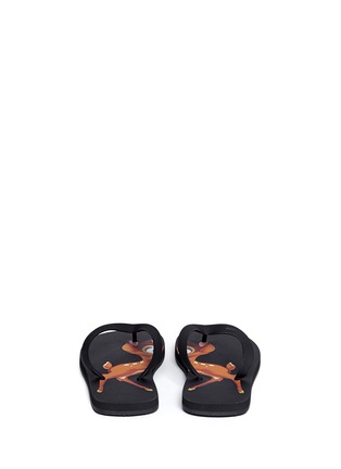 Back View - Click To Enlarge - GIVENCHY - Bambi print flip flops
