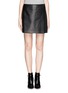 Main View - Click To Enlarge - THEORY - 'Stila' front wrap leather skirt