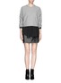 Figure View - Click To Enlarge - THEORY - 'Stila' front wrap leather skirt