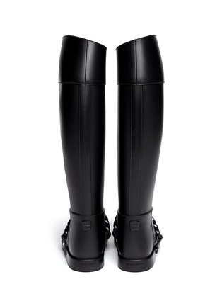 Back View - Click To Enlarge - GIVENCHY - Equestrian rubber rainboots