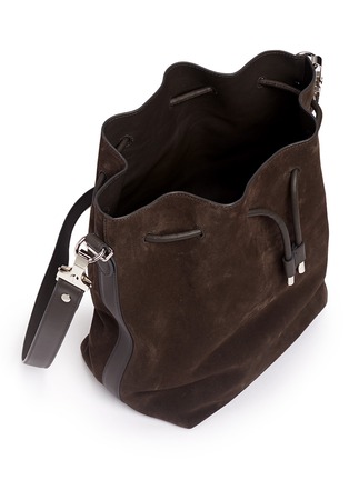 Detail View - Click To Enlarge - PROENZA SCHOULER - Large suede bucket bag