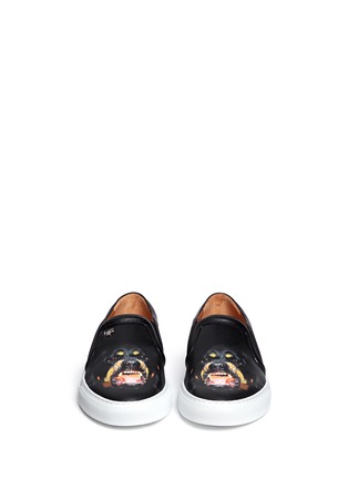 Figure View - Click To Enlarge - GIVENCHY - Rottweiler print leather skate slip-ons