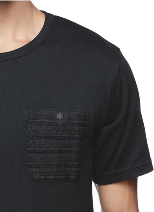 Detail View - Click To Enlarge - WHITE MOUNTAINEERING - Stripe pocket T-shirt