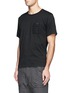 Front View - Click To Enlarge - WHITE MOUNTAINEERING - Stripe pocket T-shirt