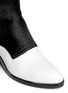 Detail View - Click To Enlarge - ALEXANDER WANG - 'Cara' calf hair leather ankle boots