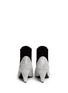 Back View - Click To Enlarge - ALEXANDER WANG - 'Veisa' corrugated suede cuff etched leather boots