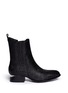 Main View - Click To Enlarge - ALEXANDER WANG - 'Anouck' cutout heel croc-embossed leather Chelsea boots
