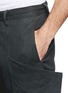 Detail View - Click To Enlarge - ATTACHMENT - Leather drawstring cargo pants