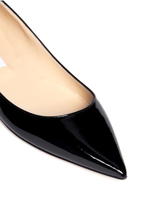 Detail View - Click To Enlarge - JIMMY CHOO - 'Alina' patent skimmer flats