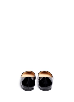 Back View - Click To Enlarge - JIMMY CHOO - 'Alina' patent skimmer flats