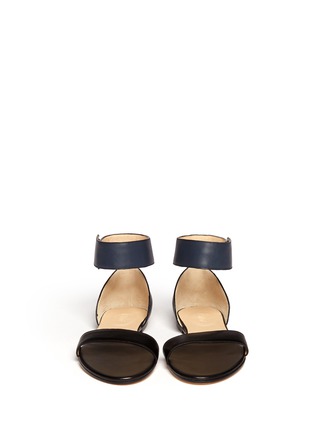 Figure View - Click To Enlarge - CHLOÉ - Ankle strap leather sandals