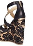 Detail View - Click To Enlarge - JIMMY CHOO - 'Parrow' strappy leather lace wedge sandals