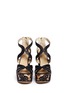 Figure View - Click To Enlarge - JIMMY CHOO - 'Parrow' strappy leather lace wedge sandals